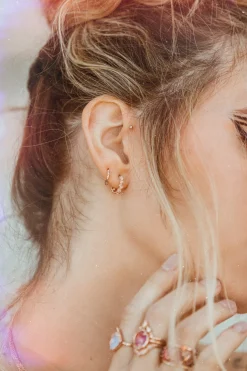 Melted Hoop Earrings