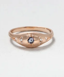 Moon Etched Signet Ring
