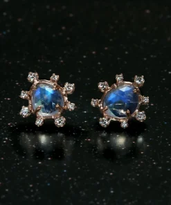 Moonstone Burst Earrings