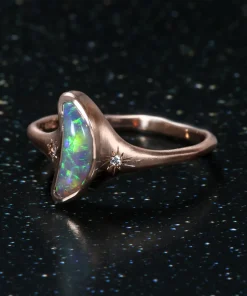Nana Moon Transparent Crystal Opal Ring