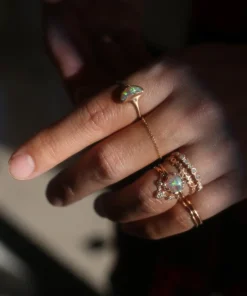 Nana Moon Transparent Crystal Opal Ring