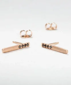 Pave Bar Earrings