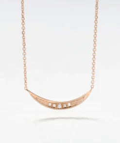 Pave Moon Necklace