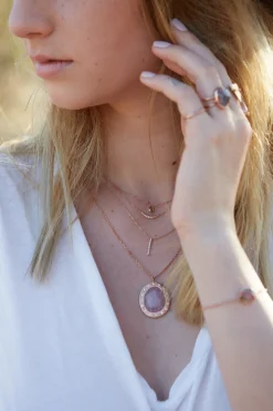 Pave Moon Necklace