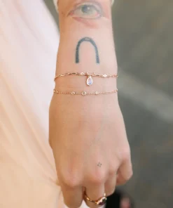 Pear Shape Moonstone Bracelet