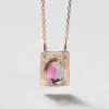 Pear Shape Plate Necklace