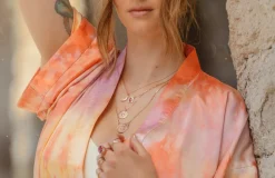 Pear Shape Plate Necklace