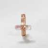 Pink Crystal Hoop Earring