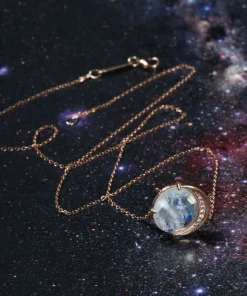 Rainbow Moon Phase Necklace