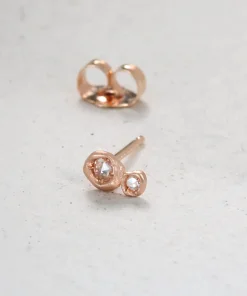Rose Cut Diamond Binary Stud