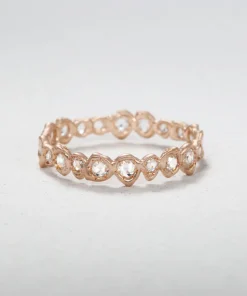 Rose Cut Diamond Eternity Band
