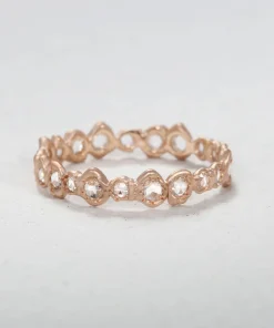 Rose Cut Diamond Eternity Band