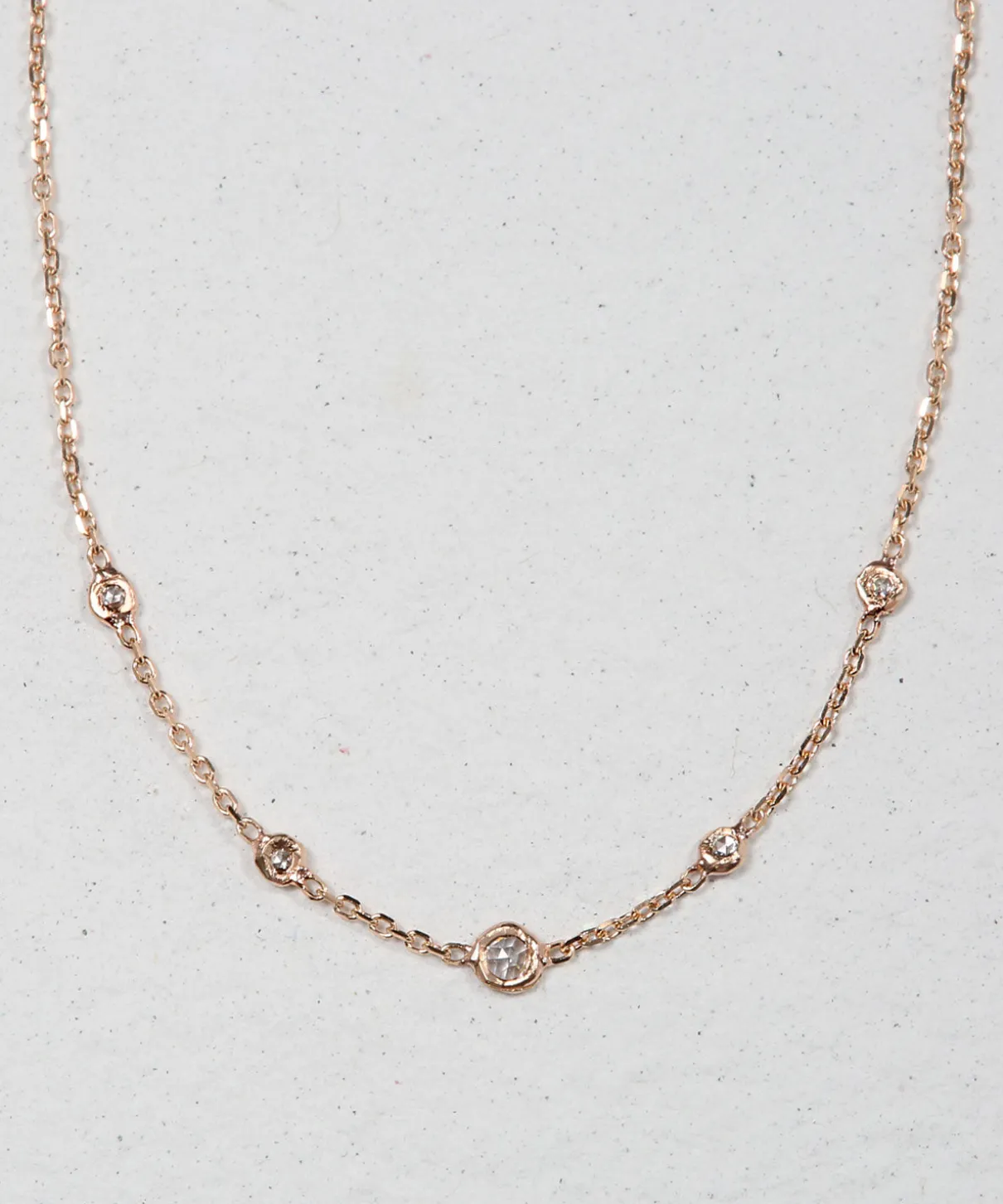 Rose Cut Diamond Necklace