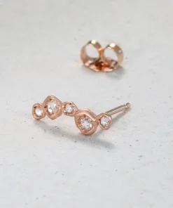 Rose Cut Diamond Penta Stud