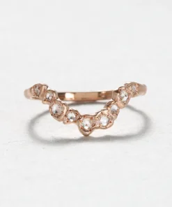 Rose Cut Diamond Stacking Band