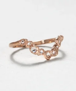 Rose Cut Diamond Stacking Band