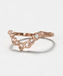 Rose Cut Diamond Stacking Band