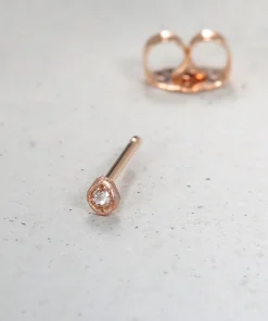 Rose Cut Diamond Stud