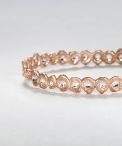 Rose Cut Sapphire Bangle
