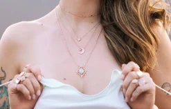 Sapphire Burst Necklace
