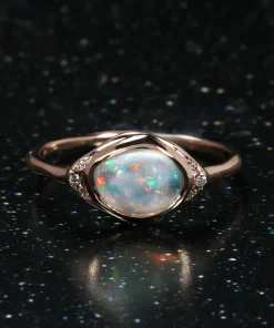 Seeing Eye Galactic Sparkle Opal Ring