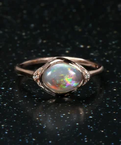 Seeing Eye Nebular Flash Opal Ring