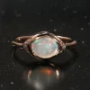 Seeing Eye Pinfire Sparkle Opal Ring