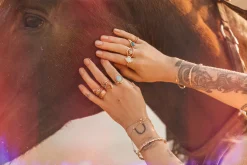 Shine Shadow Electric Paint Brush Opal Ring
