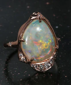 Shine Shadow Paintbrush Opal Ring