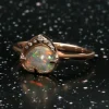 Sky Shower Multicolor Crystal Opal Ring