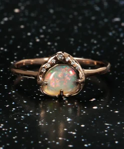 Sky Shower Sparkle Flash Opal Ring