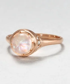 Star Dusted Moonstone Ring