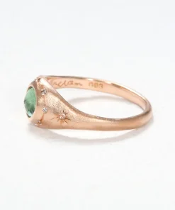 Star Etched Signet Ring