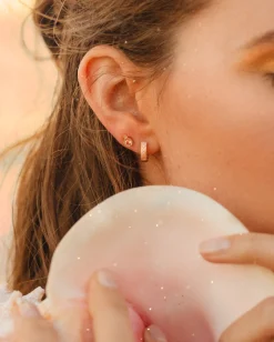Star Hoop Earrings