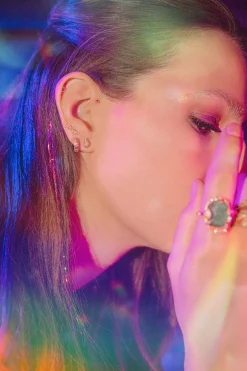 Star Hoop Earrings