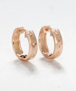 Star Hoop Earrings