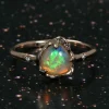 Star Poem Fluorescent Flash Opal Ring