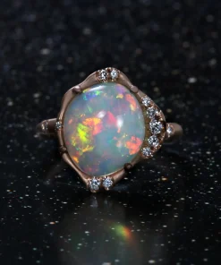 Stardust Ethiopian Opal Ring