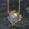 Stardust Purple Haze Flash Opal Necklace