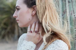 Teeny Diamond Chained Earrings