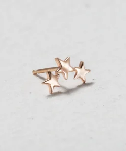Three Twinkling Star Earring