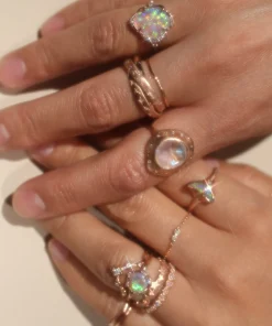Tiny Opal Galaxy Band