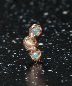 Tiny Opal Triple Constellation Stud