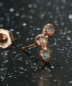 Tiny Opal Triple Constellation Stud