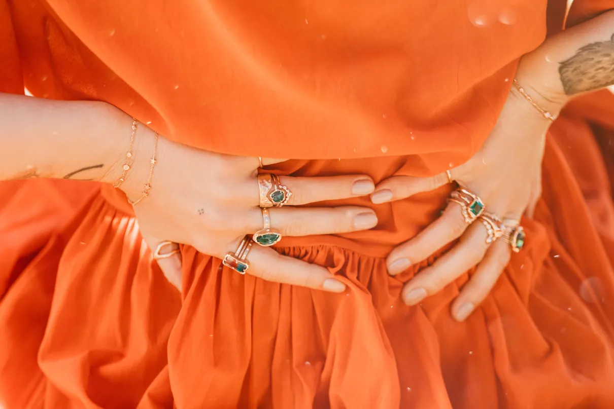 Trailing Diamond Stacking Band