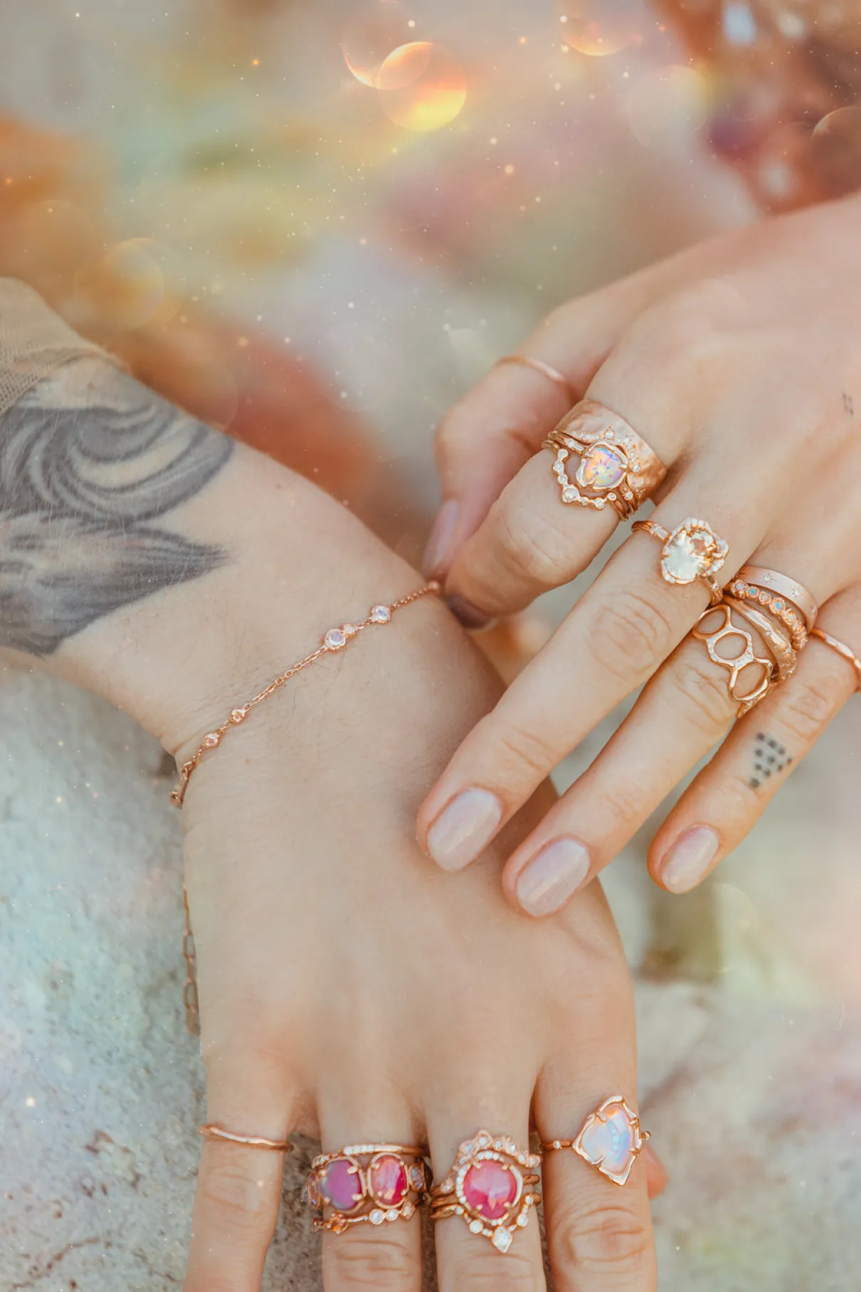 Trailing Diamond Stacking Band